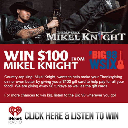 Win $100 from Mikel Knight